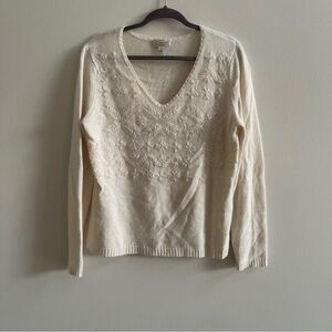 Talbots large vintage embellished sweater